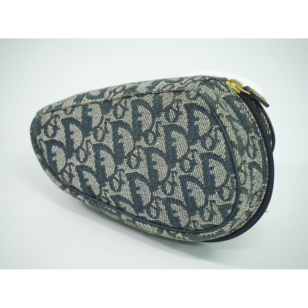 Dior Saddle Trotter Pouch Case Canvas Navy — view 2