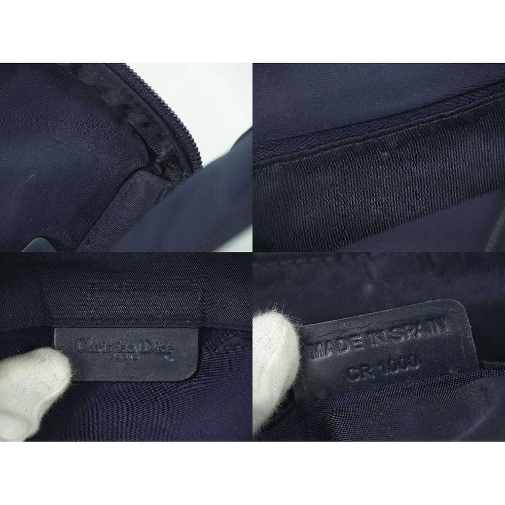 Dior Saddle Trotter Pouch Case Canvas Navy — view 9