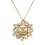 Chanel Faux Pearl Stone Chien Pan Gold B19K Coco Mark Necklace Accessory 0998 — view 2
