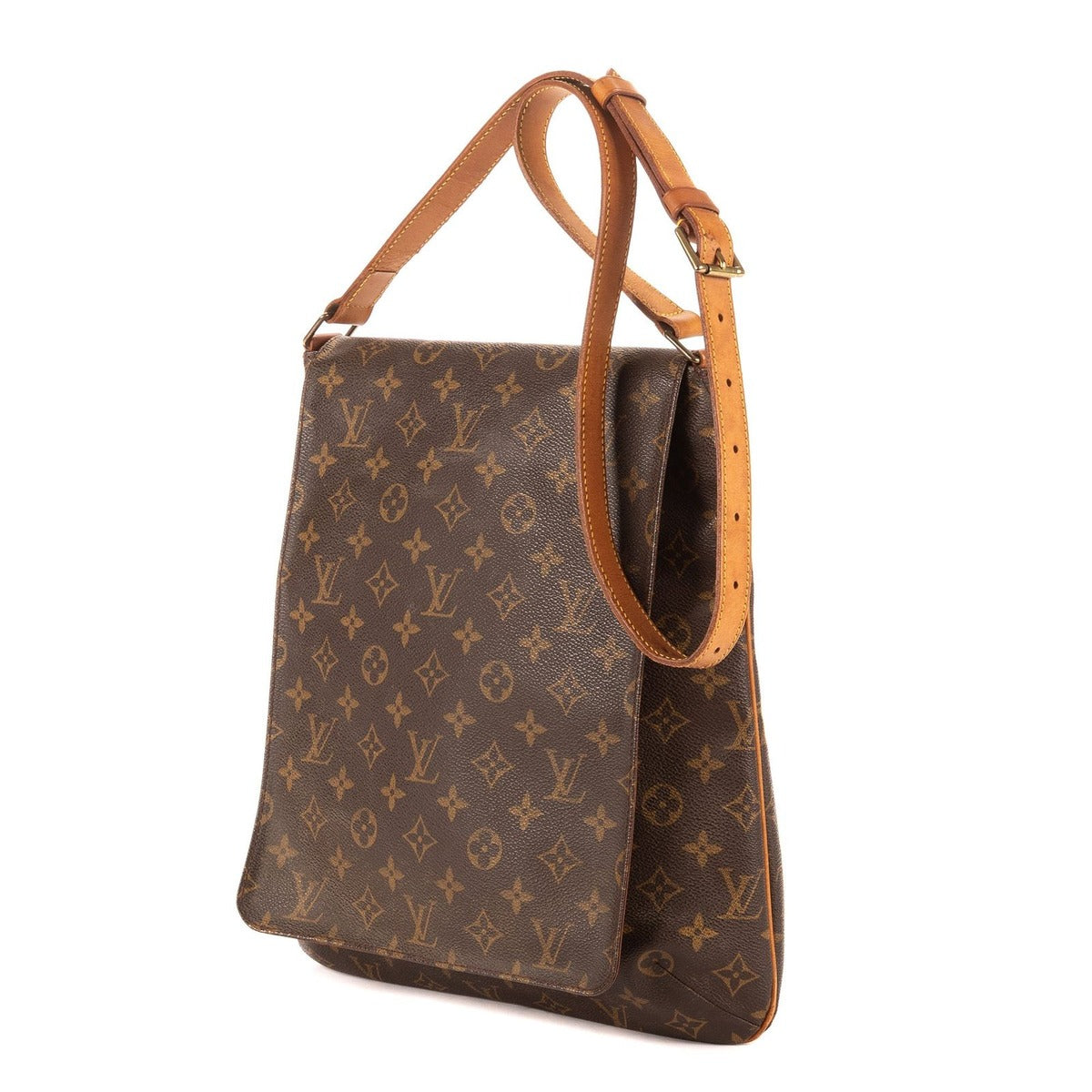 Louis Vuitton Musette Salsa Long Strap Brown Monogram Canvas Shoulder Bag — view 2