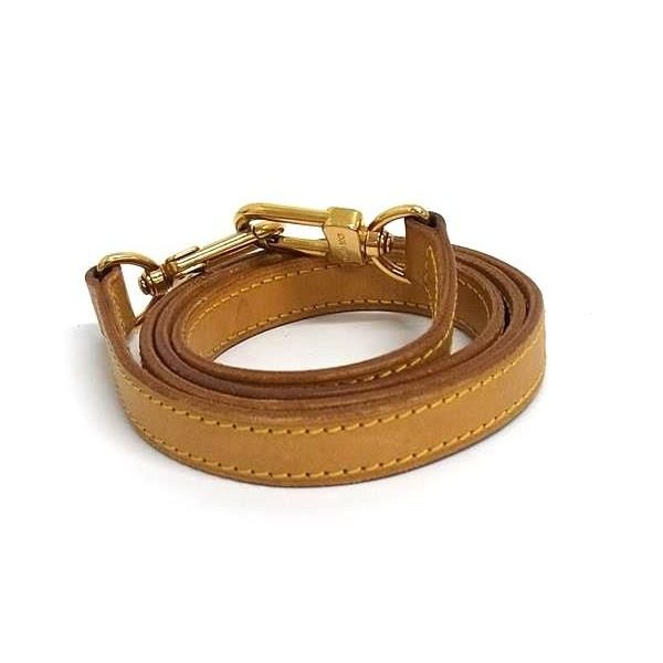 Louis Vuitton Leather Bag Shoulder Strap Beige — view 2