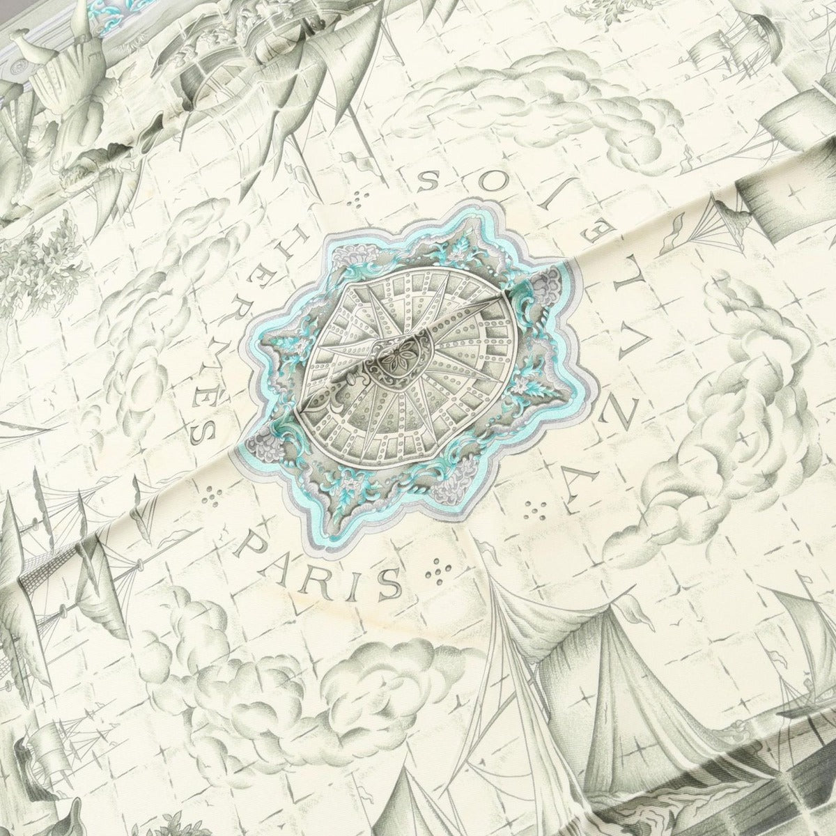 Hermes Scarf Carre 90 Azvlejos Silk B — view 9