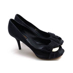 Louis Vuitton Pumps Shoes Women Suede Leather Navy Blue Ma0170 — view 2
