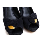 Louis Vuitton Pumps Shoes Women Suede Leather Navy Blue Ma0170 — view 6