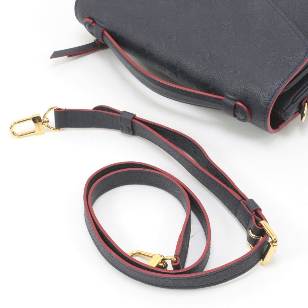 Louis Vuitton Monogram Plant Pochette Metis MM 2-Way Shoulder Bag Navy — view 4