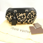 Louis Vuitton Leopard Baby Handbag Jacquard Fabric Pattern Print