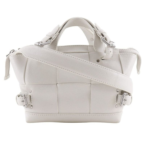 Bottega Veneta Arco Tool Bag Maxi Intre 2-Way Shoulder Calf White