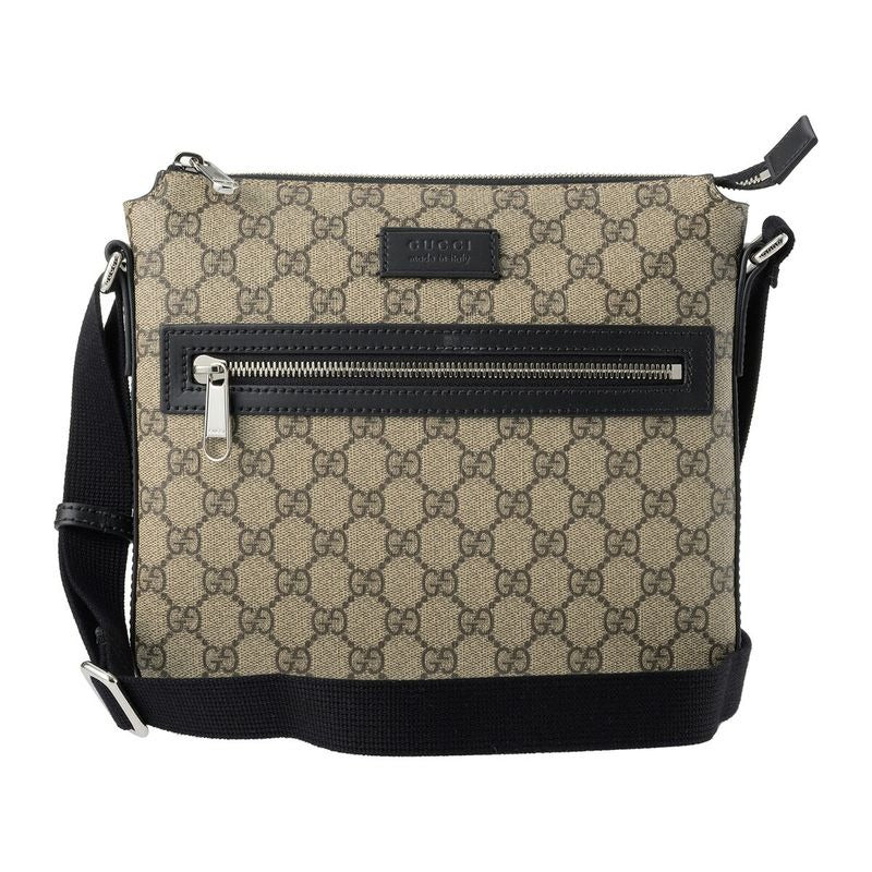 Gucci Shoulder Bag GG Supreme Beige Black
