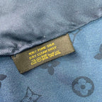 Louis Vuitton Silk Scarf Monogram Navy — view 3