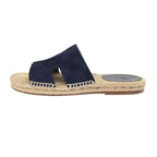 Hermes Antigua Sandals Espadrille Calf Sole Navy 40 — view 2