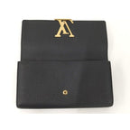 Louis Vuitton Portefeuille Capucines Long Fold Wallet Taurillon Leather Noir — view 2