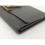 Louis Vuitton Portefeuille Capucines Long Fold Wallet Taurillon Leather Noir — view 4