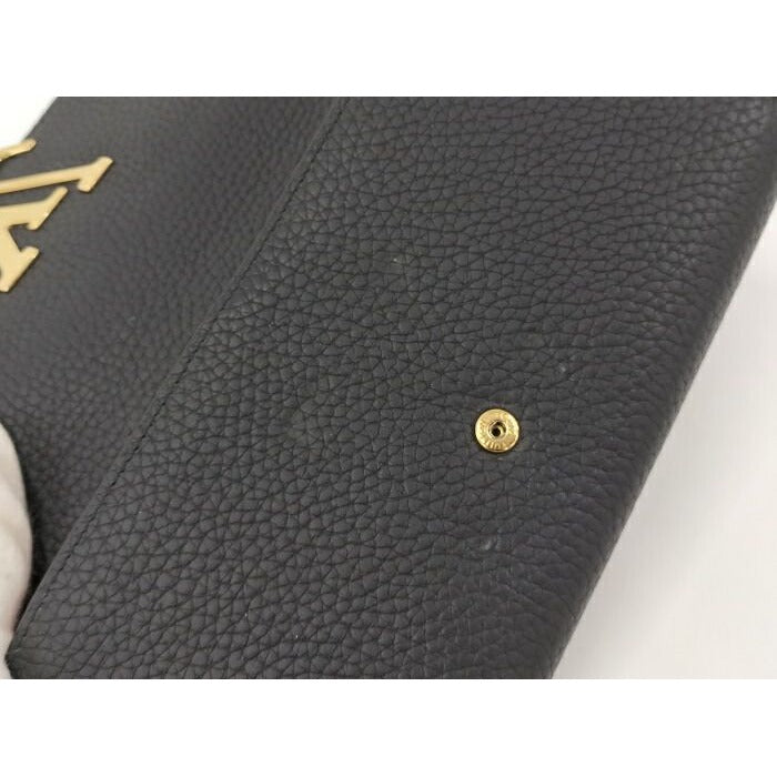 Louis Vuitton Portefeuille Capucines Long Fold Wallet Taurillon Leather Noir — view 9