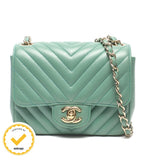 Chanel Chain Shoulder Bag Crossbody Gold Stitch Blanc Single Flap 23