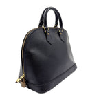 Louis Vuitton Alma Epi Noir Leather Black Handbag Gold — view 2
