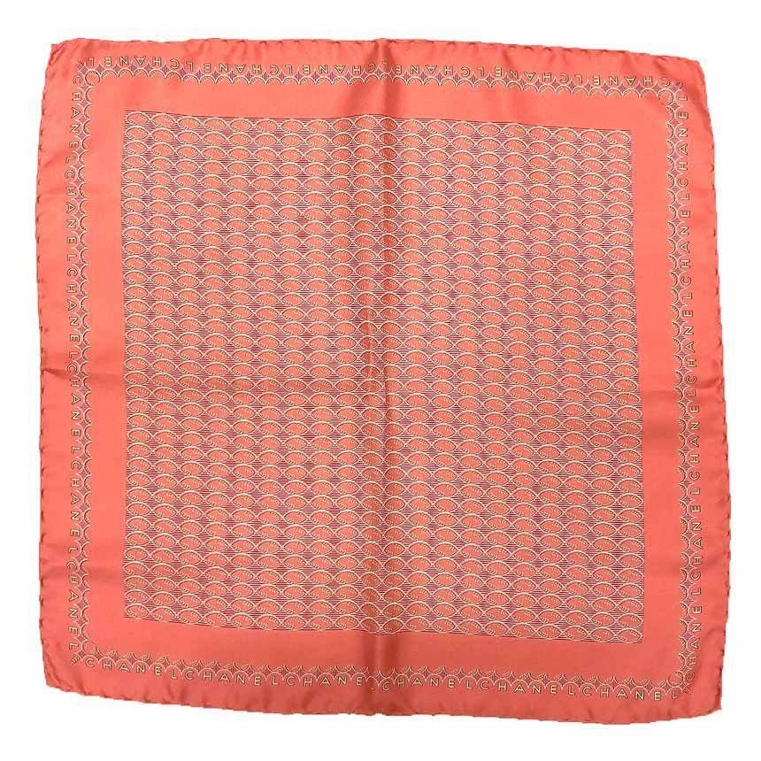 Chanel Scarf Rugby Ball Silk