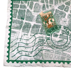 Hermes Carre 90 de Passage A Paris Silk Scarf Green — view 5