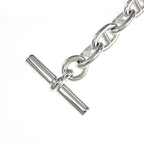 Hermes Chaine D'ancre MM 13 Frames AG 925 Silver Bracelet Bangle — view 4