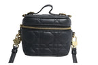 Dior Cannage Lambskin Shoulder Vanity Bag Handbag