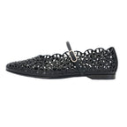 Hermes Ballet Shoes Meri Chaine D'ancre Black Calf 38.5