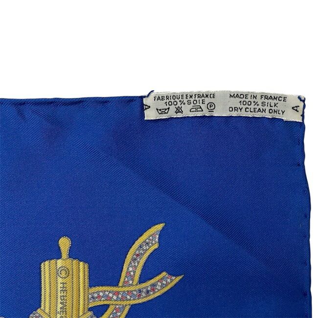 Hermes Scarf Carre 90 Red Blue Yellow Liberte — view 4