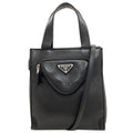 Prada Logo Handbag Lambskin
