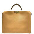 Fendi 7 Va529 Peekaboo Iseeu Medium Handbag 2-Way Tote Bag Calf Leather Brown