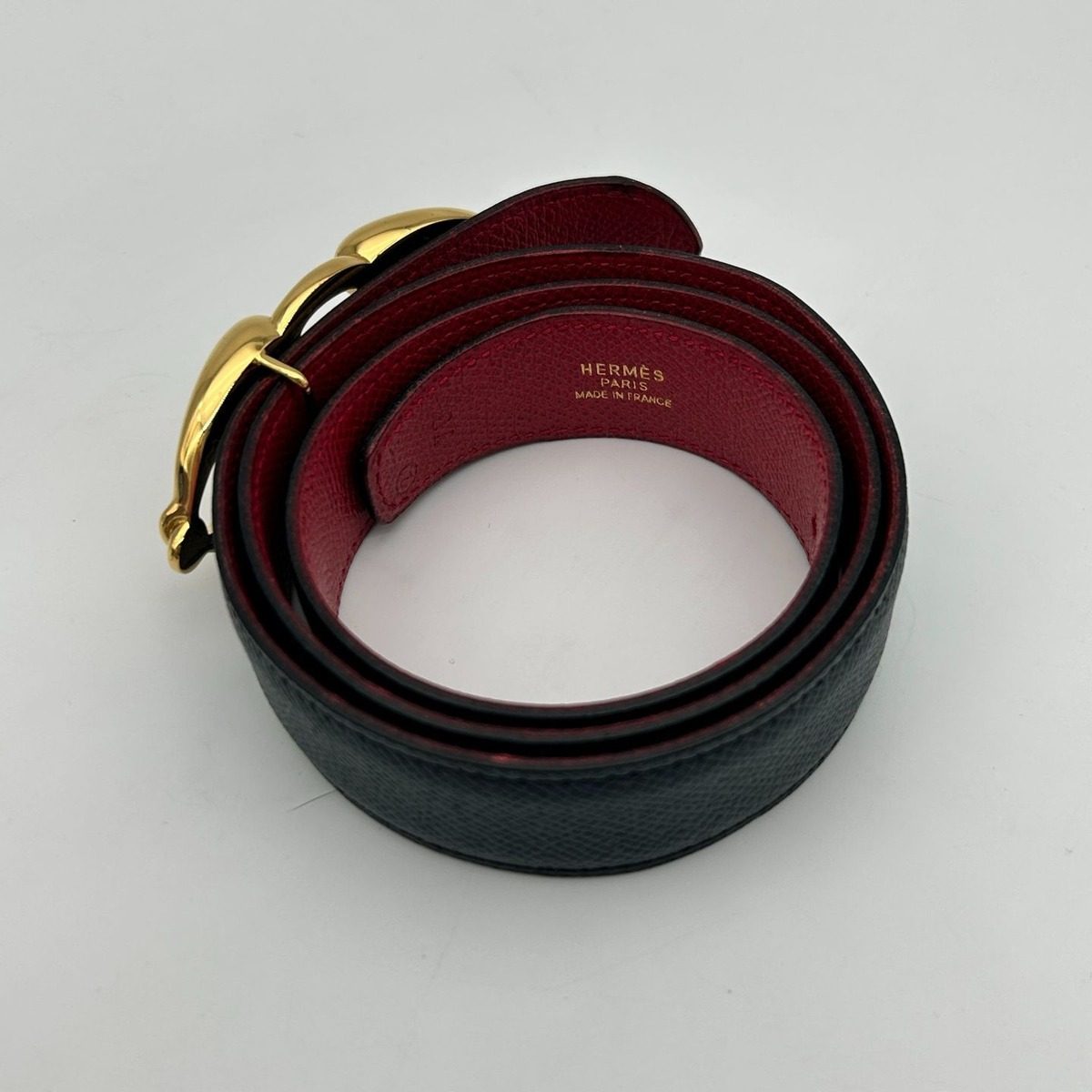 Hermes Vintage Chaine D'ancre Buckle Reversible Belt — view 2