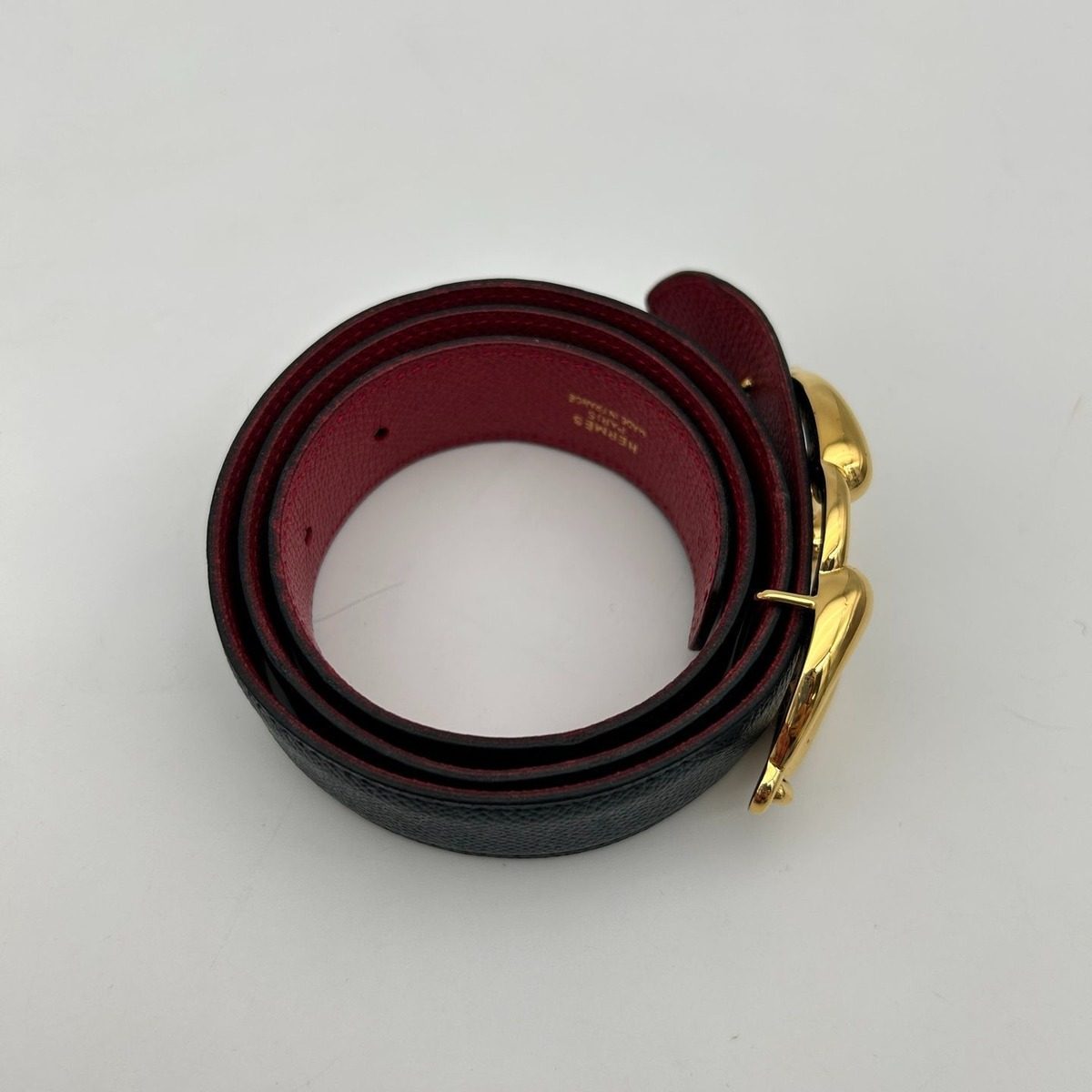 Hermes Vintage Chaine D'ancre Buckle Reversible Belt — view 3
