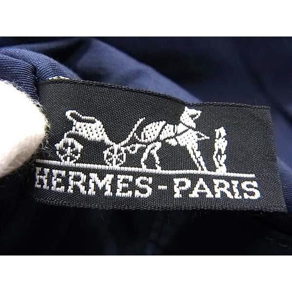 Hermes Pouch Bolide GM Navy Cotton Gold — view 5
