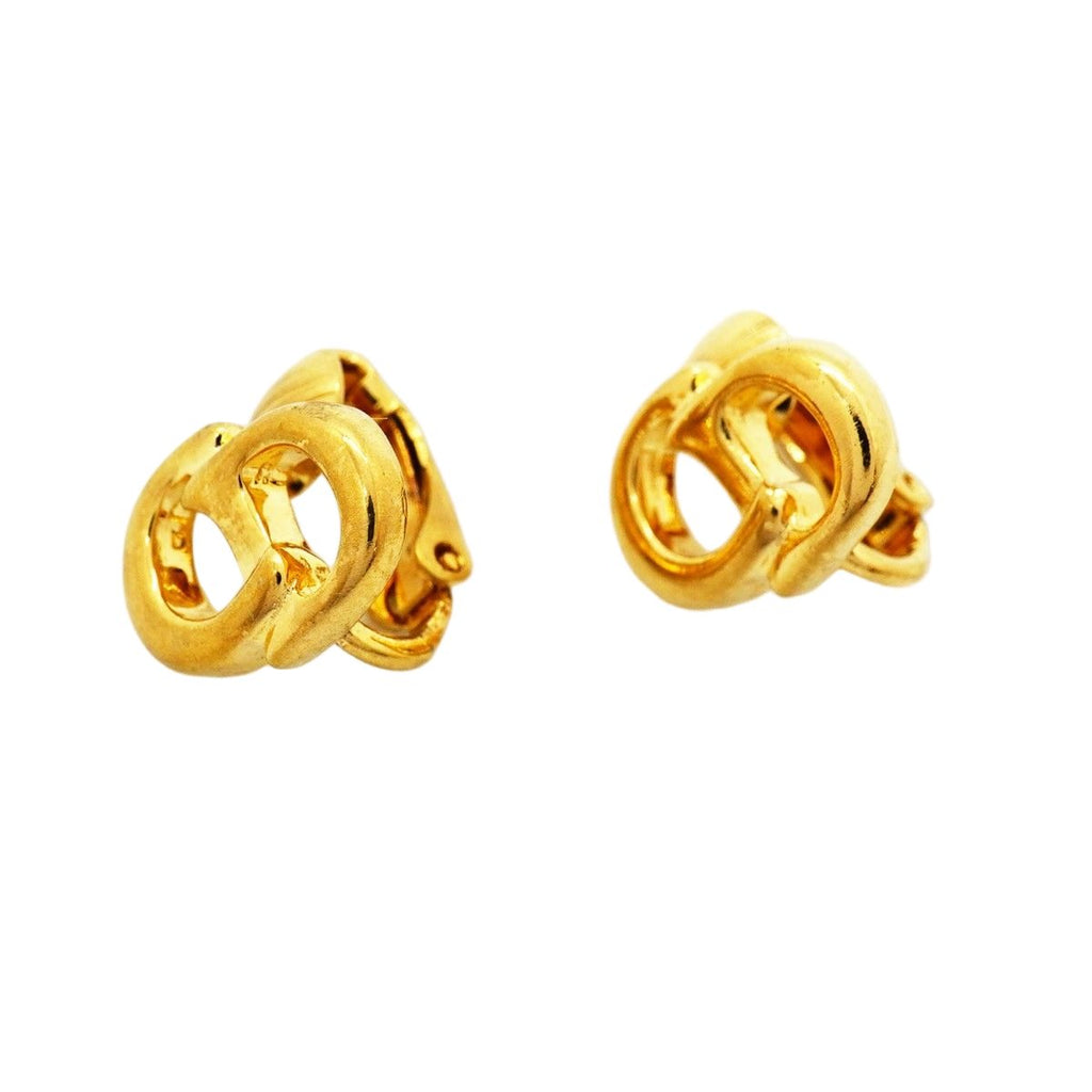 Dior Earrings CD Logo Gold Plated — view 2