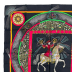 Hermes Scarf Silk Carre 90 Feux D'artifice Black — view 2