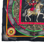 Hermes Scarf Silk Carre 90 Feux D'artifice Black — view 4
