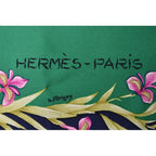 Hermes Scarf Carre 90 Silk Twill Flower Blooming Horse Hd'origny Henri — view 4
