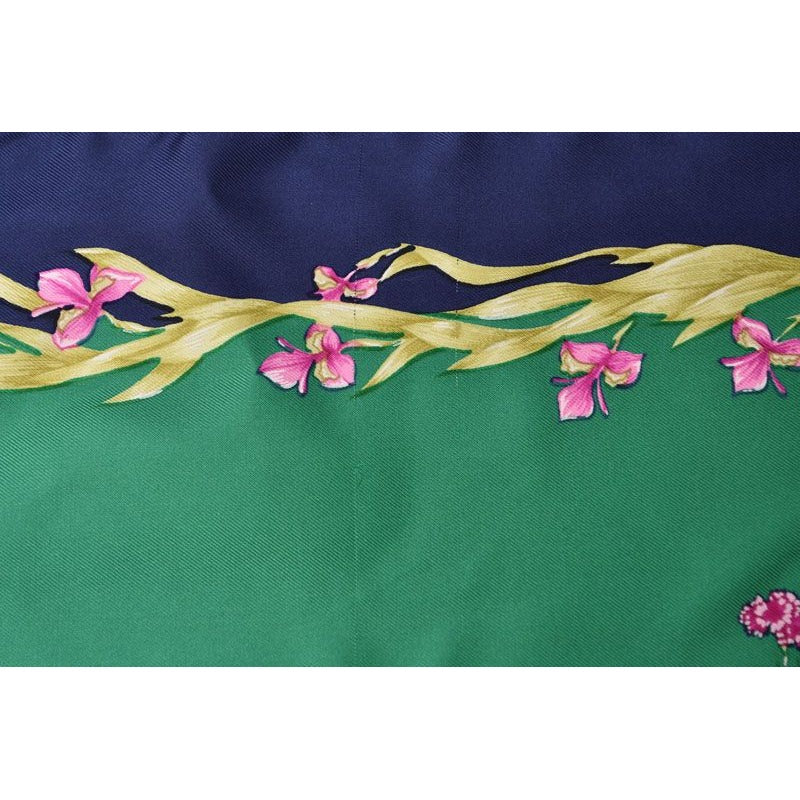 Hermes Scarf Carre 90 Silk Twill Flower Blooming Horse Hd'origny Henri — view 9