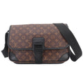 Louis Vuitton Monogram Macassar Messenger Shoulder Bag Brown