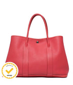 Hermes Tote Silver Garden Party PM 36 Taurillon Clemence