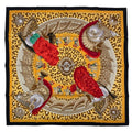 Hermes Scarf Silk Carre 90 Casques Et Plumets Faceless Helmet Yellow