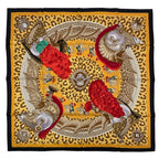 Hermes Scarf Silk Carre 90 Casques Et Plumets Faceless Helmet Yellow