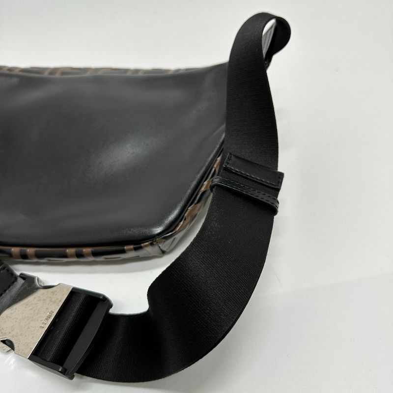 Fendi Body Bag Zucca 7 Va434 Leather Brown — view 7
