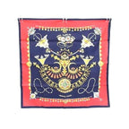 Hermes Parures Des Sables Carre 90 Silk Large Scarf Navy — view 2