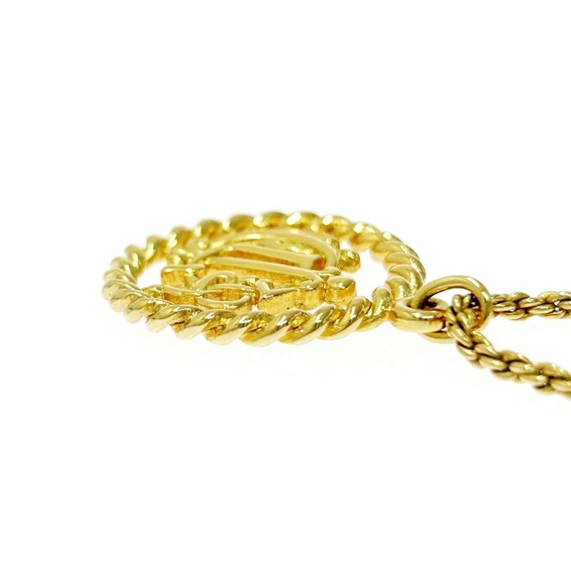 Christian Dior GP Emblem Necklace Gold — view 6