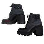Gucci Ankle Boots Size 35 1 2 GG Pattern Black Shoes — view 4
