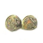 Chanel Earrings Round Shape Coco Mark Camellia Heel Motif Pair 97 — view 6