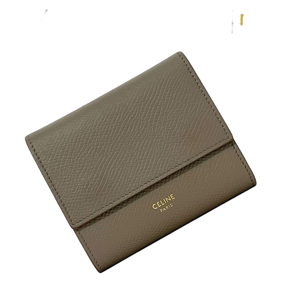 Celine Trifold Wallet Small Gray Ju