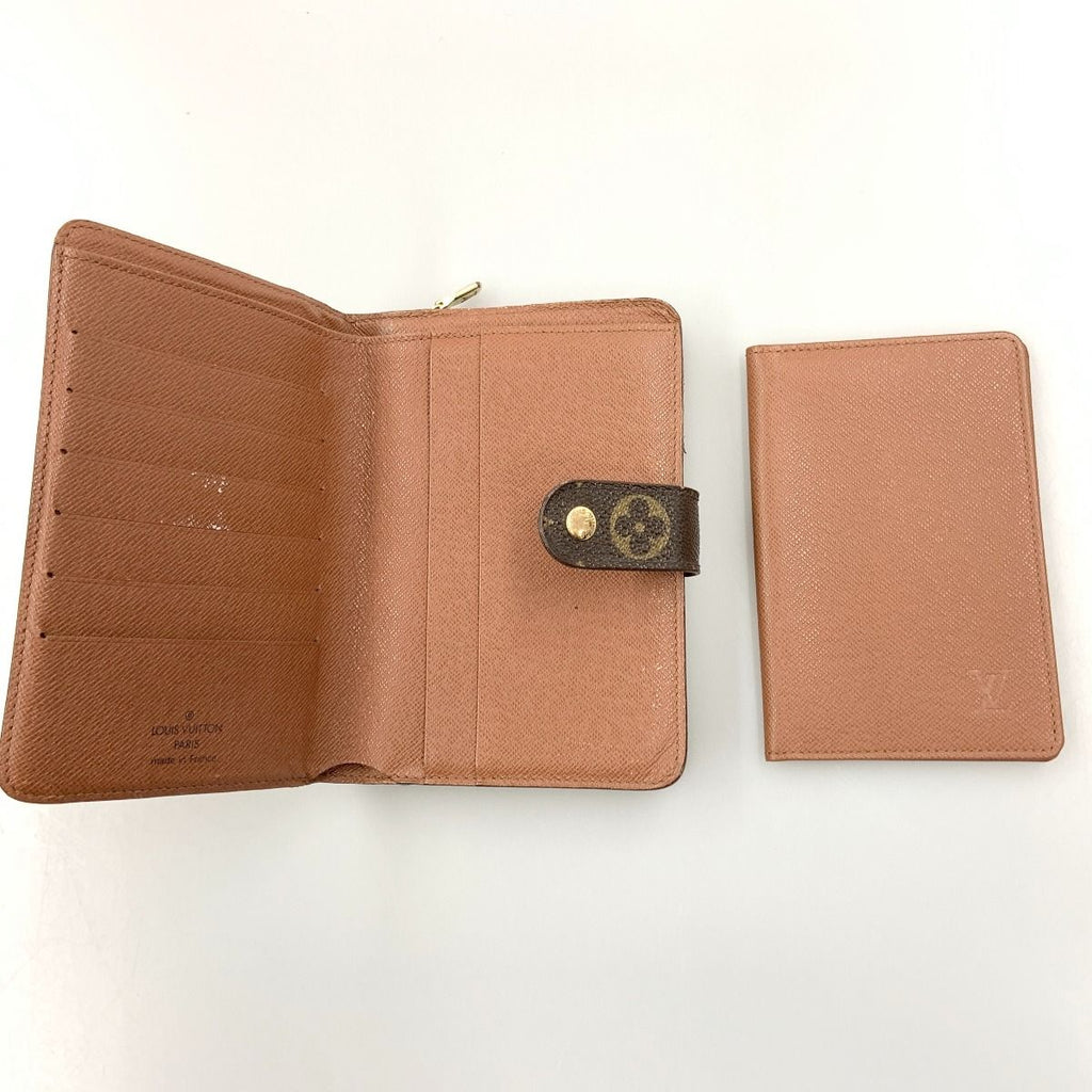Louis Vuitton Monogram Porte Papier Zip Bifold Wallet Brown — view 5