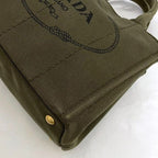 Prada 2 way Bag Canapa Tote — view 9