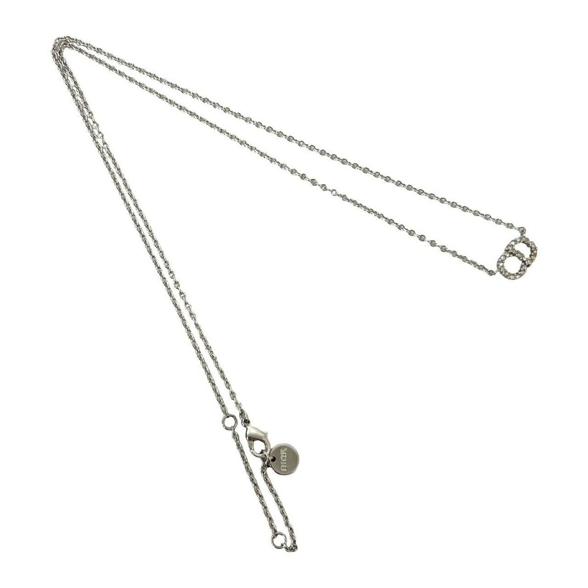 Dior Clair de Lune Plated Necklace Pendant Silver — view 4