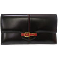 Hermes Ettrivert Box Calf Black Gold Hardware 00 Vintage Clutch Bag