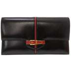 Hermes Ettrivert Box Calf Black Gold Hardware 00 Vintage Clutch Bag